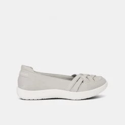 Cloud Steppers By Clarks Adella Poppy Women's Leisure Slip On Grey -women's clothing Sales 624385 C 0020 00