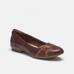 Cloud Steppers By Clarks Sara Clover Women's Ballet Mahogany -women's clothing Sales 624390 C 0601 61 2
