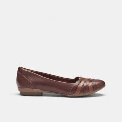Cloud Steppers By Clarks Sara Clover Women's Ballet Mahogany -women's clothing Sales 624390 C 0601 61