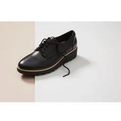 Cloud Steppers By Clarks Sharon Noel Women's Leisure Lace Up Black