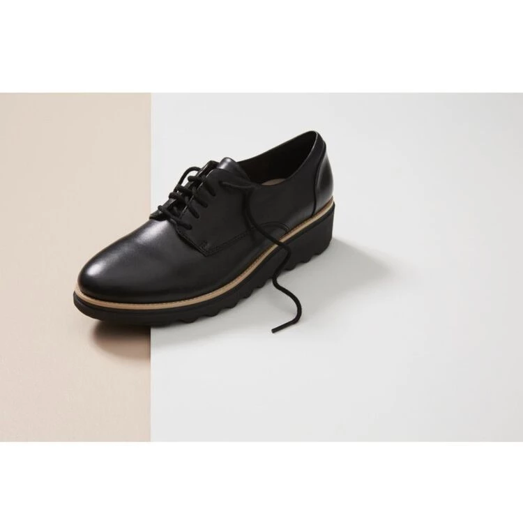 Cloud Steppers By Clarks Sharon Noel Women's Leisure Lace Up Black 3 Cloud Steppers By Clarks Sharon Noel Women's Leisure Lace Up Black