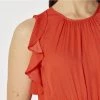 Jane Lamerton Shirred Flutter Dress Coral -women's clothing Sales 624445 C 0680 26 4