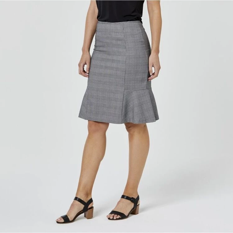 Jane Lamerton Check Peplum Skirt Check 5 Jane Lamerton Check Peplum Skirt Check - Image 3