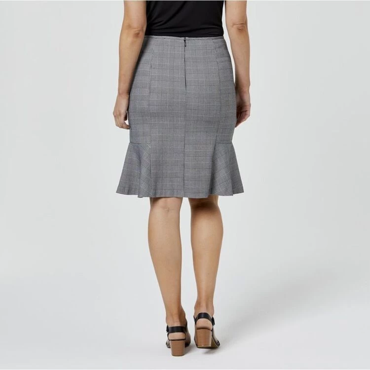 Jane Lamerton Check Peplum Skirt Check 4 Jane Lamerton Check Peplum Skirt Check - Image 2