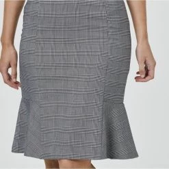 Jane Lamerton Check Peplum Skirt Check