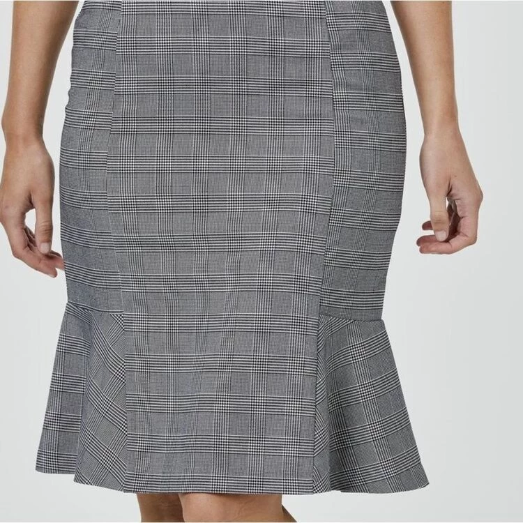 Jane Lamerton Check Peplum Skirt Check 3 Jane Lamerton Check Peplum Skirt Check