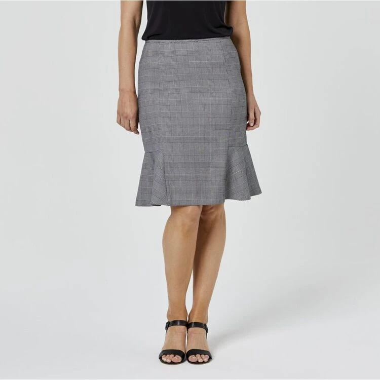 Jane Lamerton Check Peplum Skirt Check 6 Jane Lamerton Check Peplum Skirt Check - Image 4