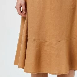 JB Jayson Brunsdon A Line Skirt Tan