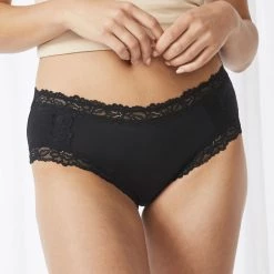 Sash & Rose Micro Lace Midi 3 Pack Black & Beige