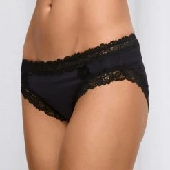 Sash & Rose Micro Lace Bikini 3 Pack Black & Beige -women's clothing Sales 624566 C 1005 12 3