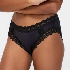 Sash & Rose Micro Lace Bikini 3 Pack Black & Beige -women's clothing Sales 624566 C 1005 12 6