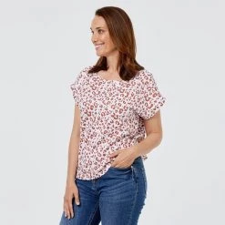 Khoko Basics Khoko Basic Extended Sleeve Cotton Print Animal -women's clothing Sales 624703 C 0960 13 2