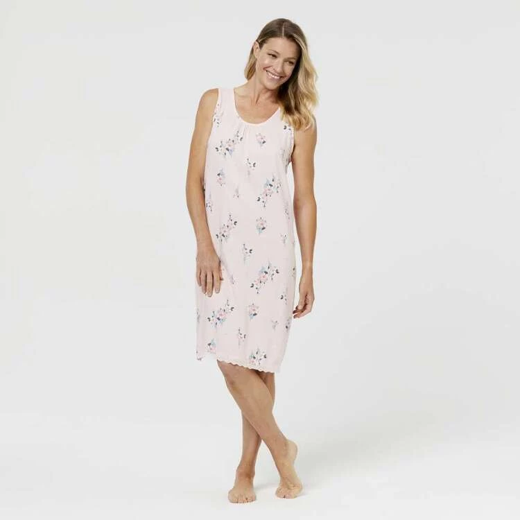 Sash & Rose Woven Lace Hem Nightie Light Pink 6 Sash & Rose Woven Lace Hem Nightie Light Pink - Image 4