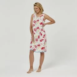 Sash & Rose Woven Lace Hem Nightie Ivory & Rose 8 Sash & Rose Woven Lace Hem Nightie Ivory & Rose -women's clothing Sales 624796 C 1271 04 2