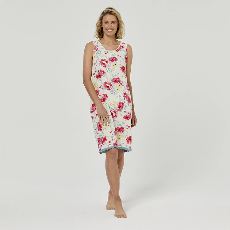 Sash & Rose Woven Lace Hem Nightie Ivory & Rose 6 Sash & Rose Woven Lace Hem Nightie Ivory & Rose - Image 4