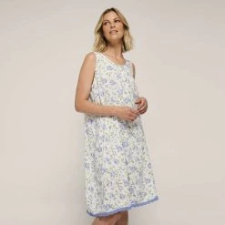 Sash & Rose Woven Lace Hem Nightie Ivory & Floral 13 Sash & Rose Woven Lace Hem Nightie Ivory & Floral -women's clothing Sales 624797 C 1270 78