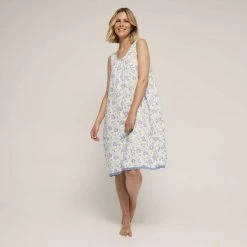 Sash & Rose Woven Lace Hem Nightie Ivory & Floral 11 Sash & Rose Woven Lace Hem Nightie Ivory & Floral -women's clothing Sales 624797 C 1270 78 3