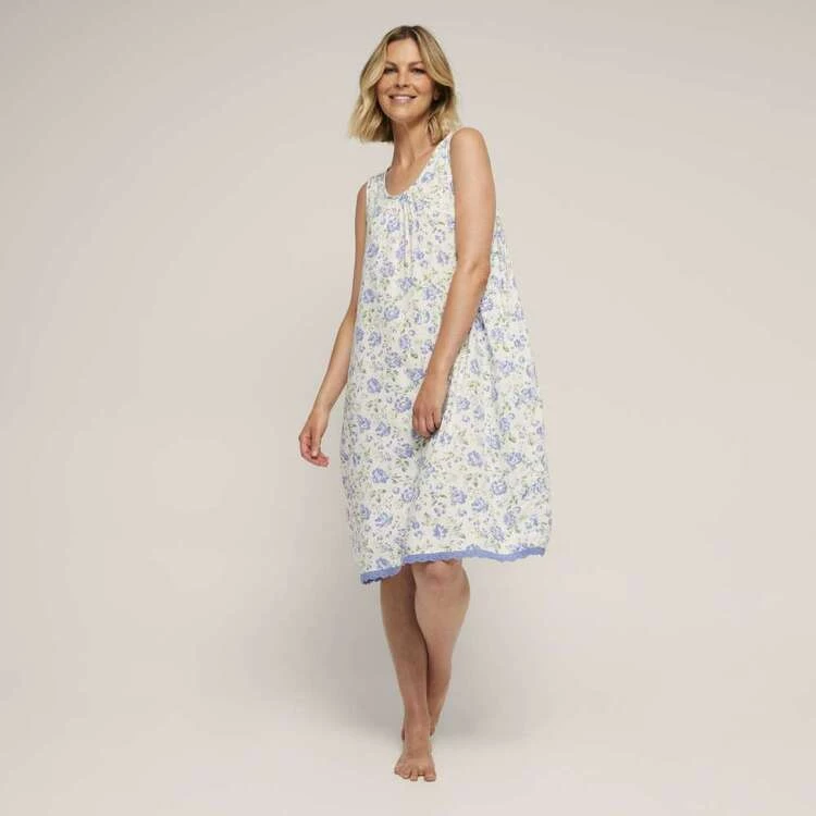 Sash & Rose Woven Lace Hem Nightie Ivory & Floral 6 Sash & Rose Woven Lace Hem Nightie Ivory & Floral - Image 4