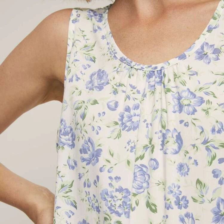 Sash & Rose Woven Lace Hem Nightie Ivory & Floral 4 Sash & Rose Woven Lace Hem Nightie Ivory & Floral - Image 2