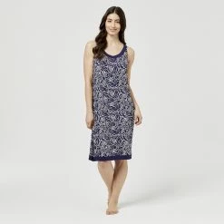 Sash & Rose Jersey Summer Nightie Navy & Ivory 9 Sash & Rose Jersey Summer Nightie Navy & Ivory -women's clothing Sales 624801 C 1411 41