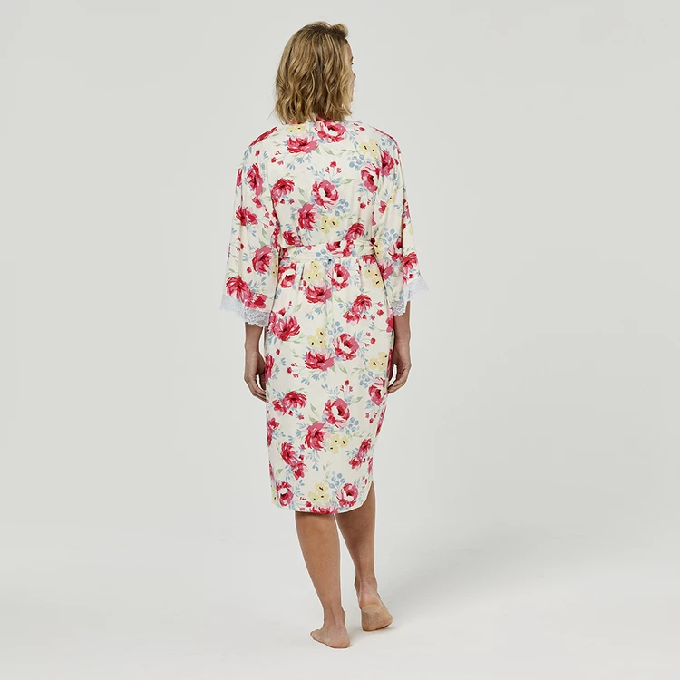 Sash & Rose Woven Kimono Gown 4 Sash & Rose Woven Kimono Gown - Image 2