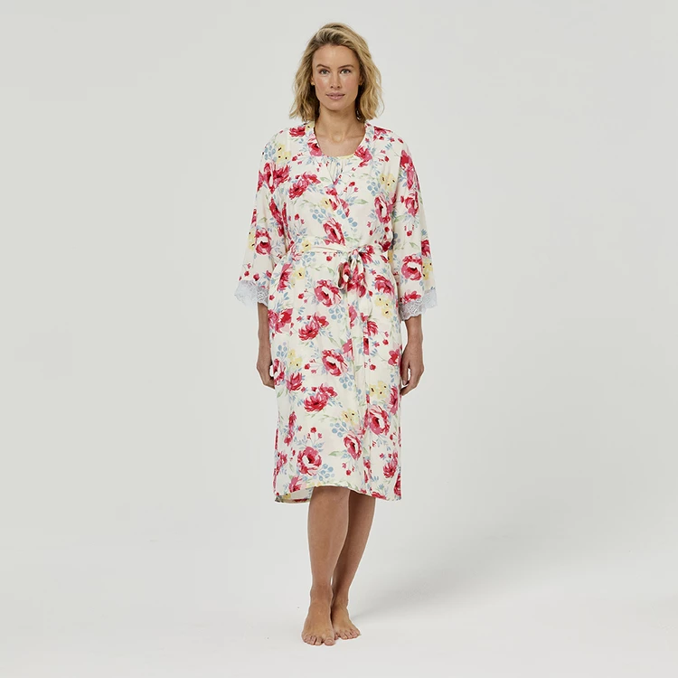 Sash & Rose Woven Kimono Gown 6 Sash & Rose Woven Kimono Gown - Image 4