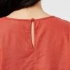 Khoko Smart Flutter Sleeve Linen Top Terra