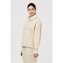 GR Giaan Rooney Funnel Neck Logo Sweat Stone 8 GR Giaan Rooney Funnel Neck Logo Sweat Stone -women's clothing Sales 625153 C 0032 48 2