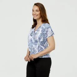 Savannah Cross Over Jersey Top Whisper -women's clothing Sales 625160 C 0682 25 2