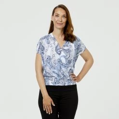 Savannah Cross Over Jersey Top Whisper -women's clothing Sales 625160 C 0682 25