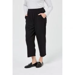 Savannah Side Split Crop Pant Black 8 Savannah Side Split Crop Pant Black -women's clothing Sales 625161 C 0001 00 2