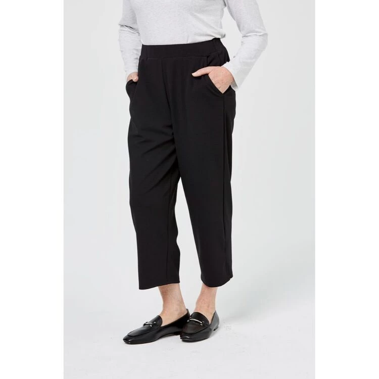 Savannah Side Split Crop Pant Black 5 Savannah Side Split Crop Pant Black - Image 3