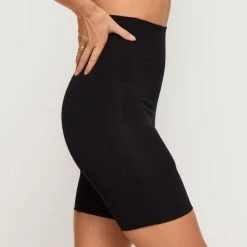 Nancy Ganz Bamboo High Waisted Thigh Shaper Short Black