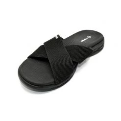 Sfida Twist Cross Strap Slide Black