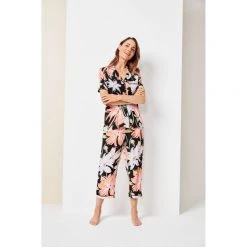 Jane Lamerton Floral 3/4 Pant Set Floral