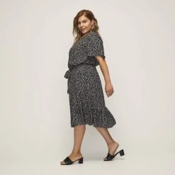 Khoko Plus Midi Dress Blue Print -women's clothing Sales 625557 C 1400 76 6