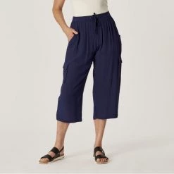 Savannah Crinkle Cargo Pant Navy -women's clothing Sales 625720 C 0410 68