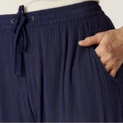 Savannah Crinkle Cargo Pant Navy