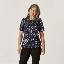 Savannah Twist Top Navy & Multicoloured -women's clothing Sales 625722 C 1411 66