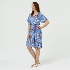 Savannah Smock Tassel Dress Floral 8 Savannah Smock Tassel Dress Floral -women's clothing Sales 625723 C 0962 38 2