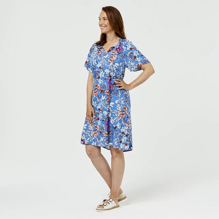 Savannah Smock Tassel Dress Floral 5 Savannah Smock Tassel Dress Floral - Image 3