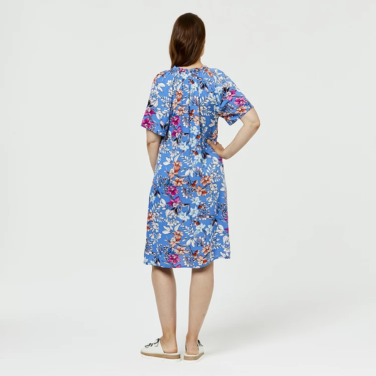 Savannah Smock Tassel Dress Floral 4 Savannah Smock Tassel Dress Floral - Image 2