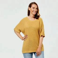 Savannah Textureded Knit Top Chartreuse -women's clothing Sales 625724 C 0310 72