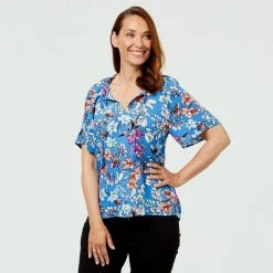 Savannah Smock Tassel Top Floral -women's clothing Sales 625725 C 0962 38