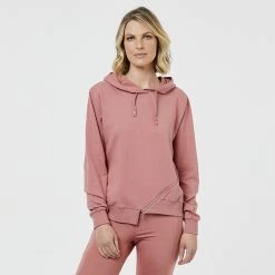 GR Giaan Rooney Asymmetric Zip Hoodie Burnt Orange -women's clothing Sales 625734 C 0801 10