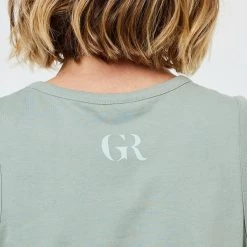 GR Giaan Rooney Ruched Drawstring Tank Mint