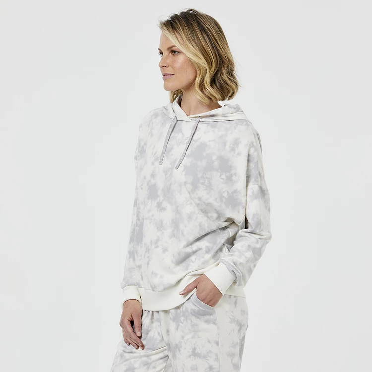 GR Giaan Rooney Signature Tie Dye Hoodie Cream 5 GR Giaan Rooney Signature Tie Dye Hoodie Cream - Image 3