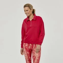 Anthology Zip Through Terry Sweat Watermelon -women's clothing Sales 625739 C 0664 40