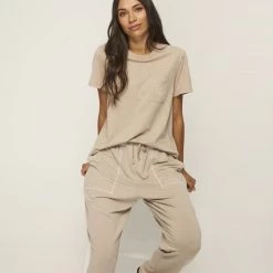 Anthology Logo Tee Oatmeal -women's clothing Sales 625743 C 0272 72 5