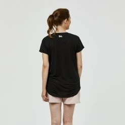Lonsdale Lyon Core Turn Back Sleeve Tee Black Marle 7 Lonsdale Lyon Core Turn Back Sleeve Tee Black Marle -women's clothing Sales 625860 C 0001 55 3